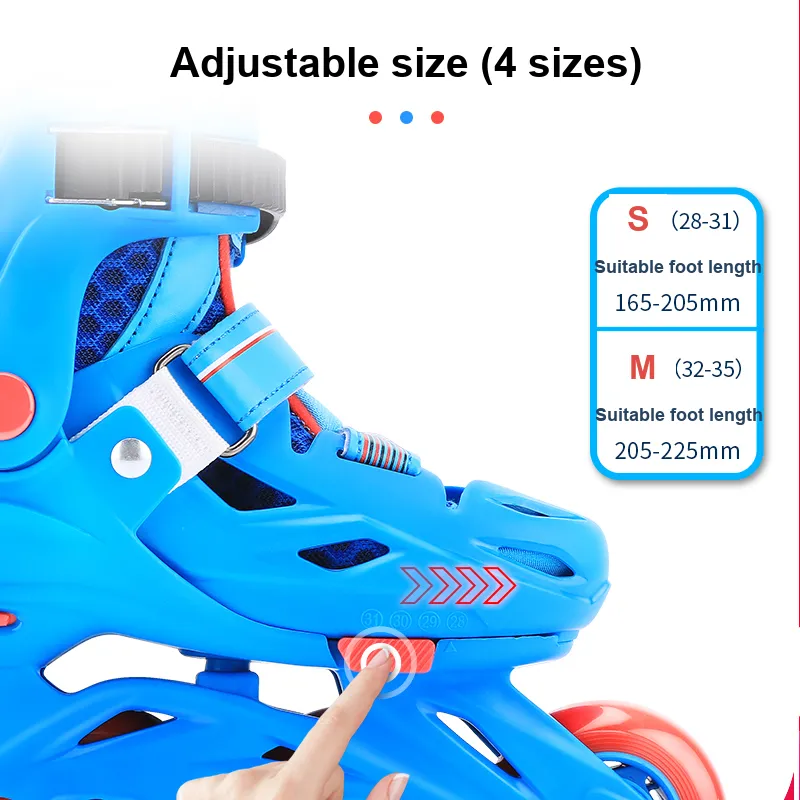 Jinfeng Inline Skates Thickened Integrated Knife Holder Kids'-3