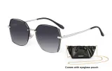 Bright Black Frame with Gradient Gray Lens