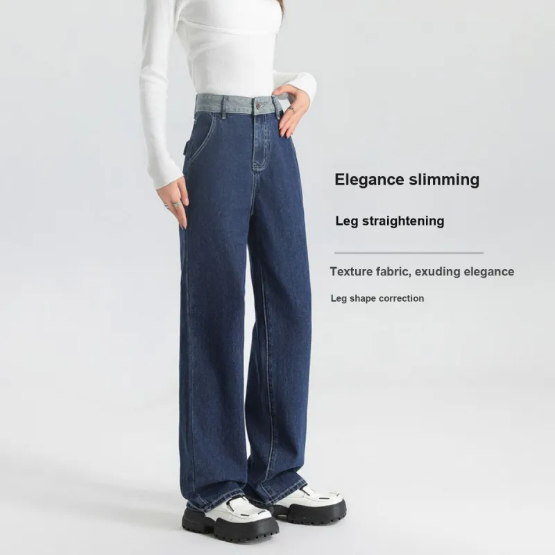 FAWENXIANGZI Jeans Women's Blue-2