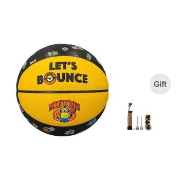 SIPAKESPORT x MINIONS PU Basketball Yellow Black Print Size 7 Ball Training Unisex
