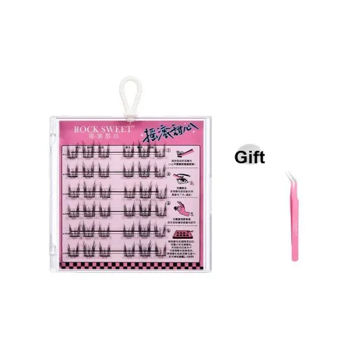 ROCK SWEET Городской Кошка Эльф Клей Бесплатно Клещи для ресниц сегментированные 36 кластеров коробка
