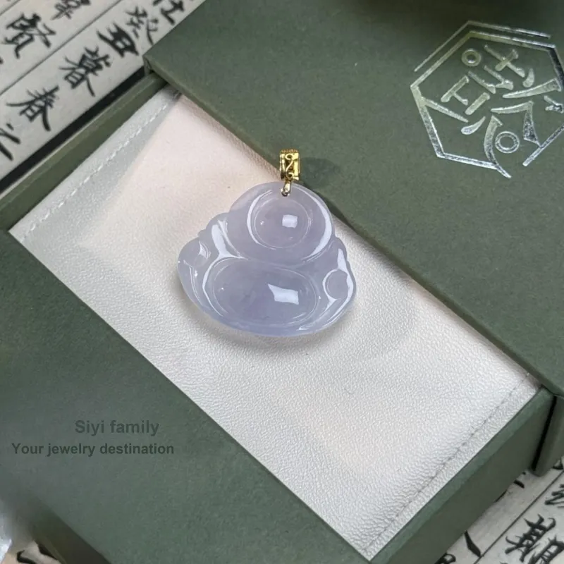 SIYIJIA Ice Glutinous Jadeite Pendants Women's-1
