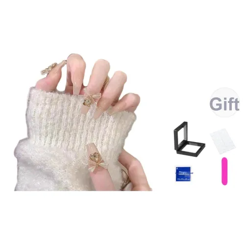 XNTX Французский Ледяной Прозрачный Невеста Телесный False Nail Средний LADDER Мягкий Color Series Смузи Coquette