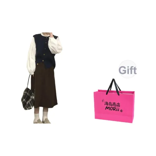 MORii Жилет [В комплекте сумка для покупок] Женские Трикотаж