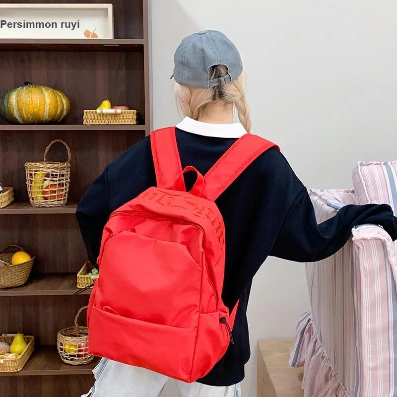 KAMLUI Nylon Fabric Backpack Unisex Multicolor-14