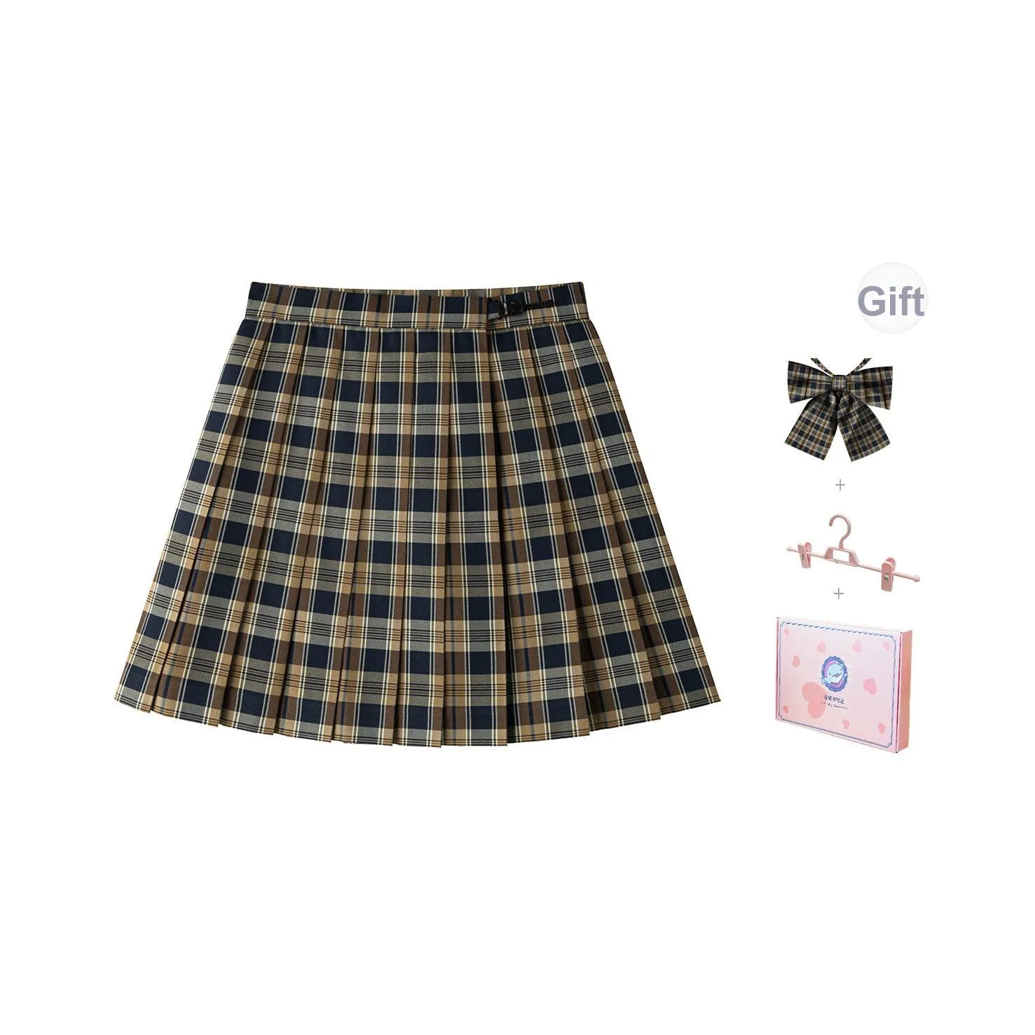 Tokyo Season Casual Short Skirts Women's Yellow Brown