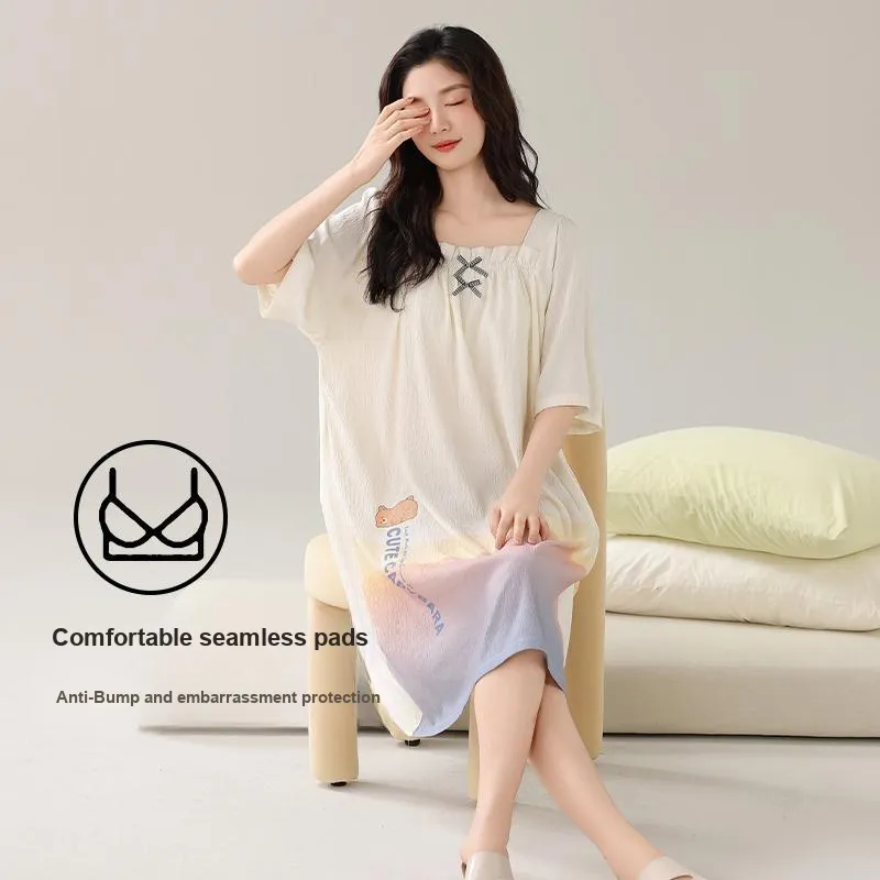 MADALLO Women's Nightgowns-5