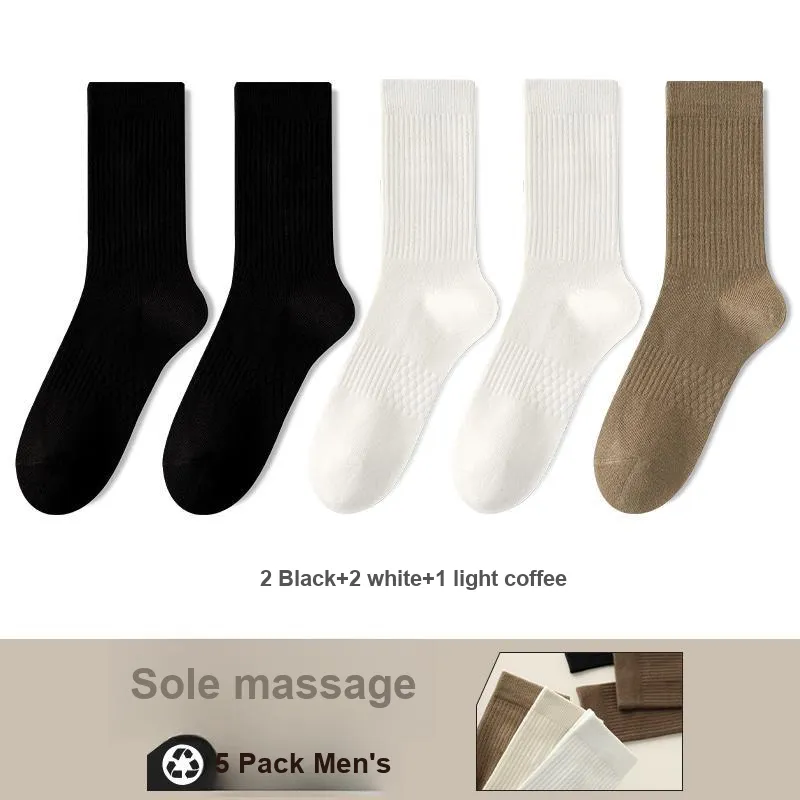 Lan Miao Mid Calf Socks Men's 5 Pack-10