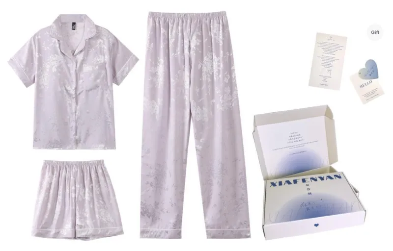 XIAFENYAN Pajama Set Women's Apricot-0