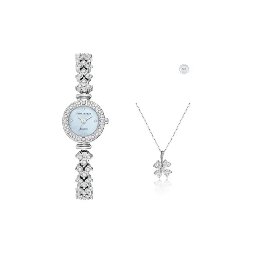 Katie Ermilio Наручные часы Кварцевый механизм Матиальная раковина Циферблат часов Цвет Женские часы Коробка признания в любви