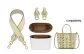 DuPont Paper Liner *Anti-Wear* One Shoulder Wide Strap Three-Piece Set Beige