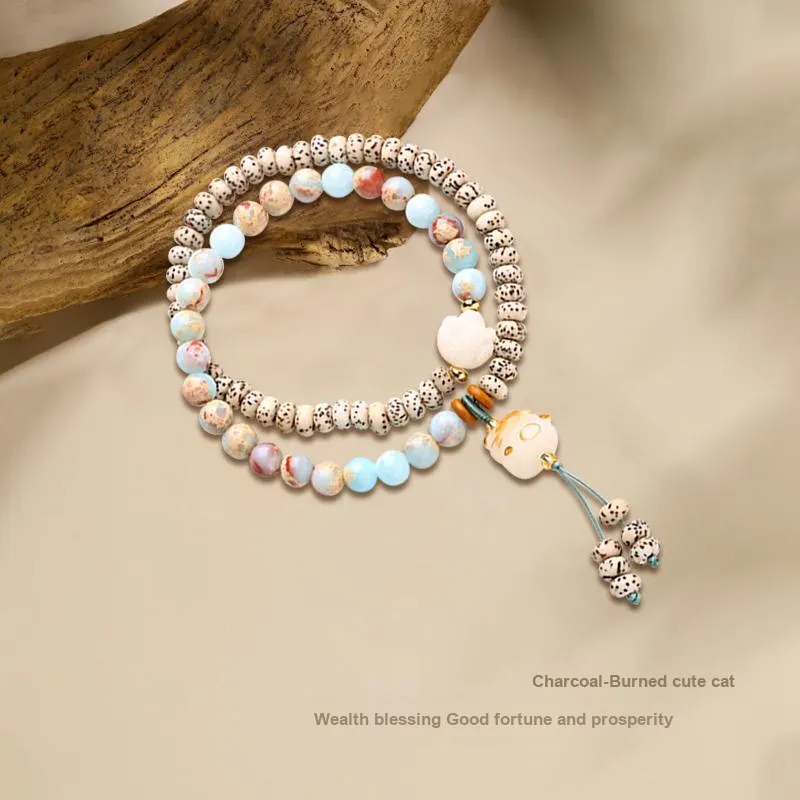 There Is You In The Long World Star Moon Bodhi Seeds Bracelets Women's-1