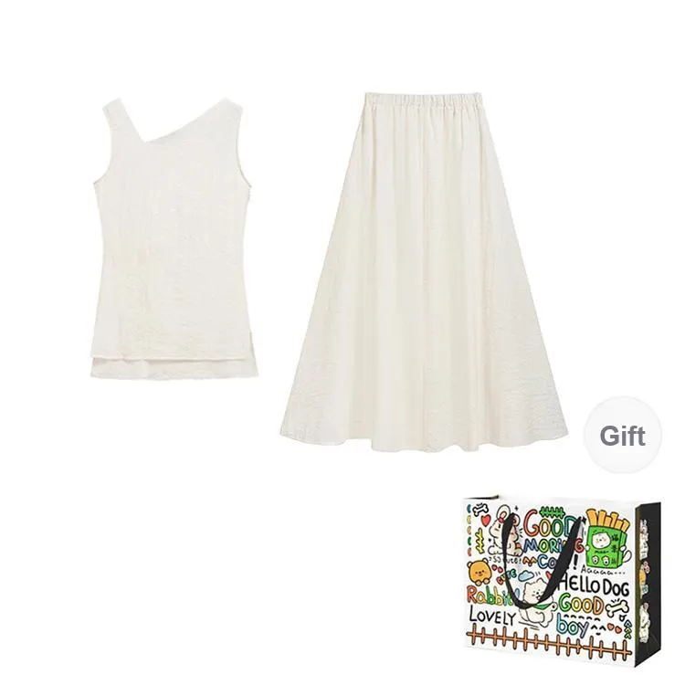 OURUOKE Two Piece Skirt Sets Women's-1