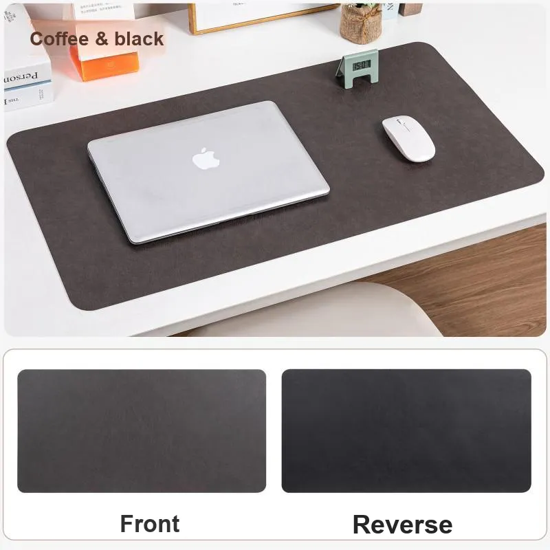 Mulinsen Vintage Leather Texture Double Sided Stain Resistant Extra Large Mouse Pad Office Computer Writing Leather Pad-19