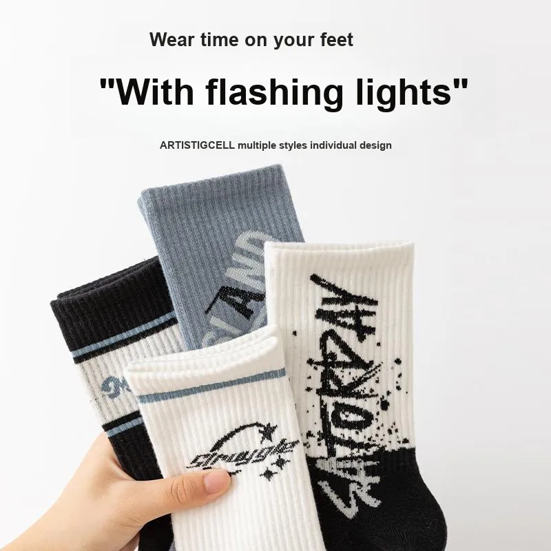 FIRS Mid Calf Socks Men's 5 Pack Shopping Bag-4