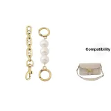 (Ancient Gold) Pearl Extender Chain 13cm+Pig Nose Extender Chain 12cm
