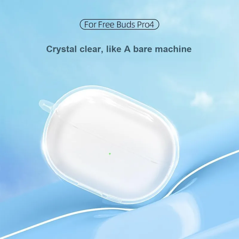 Tong Tong Rabbit Compatibility With Huawei FreeBuds Pro 4/Pro 3 TPU Transparent Soft Case Headphone Cases-1