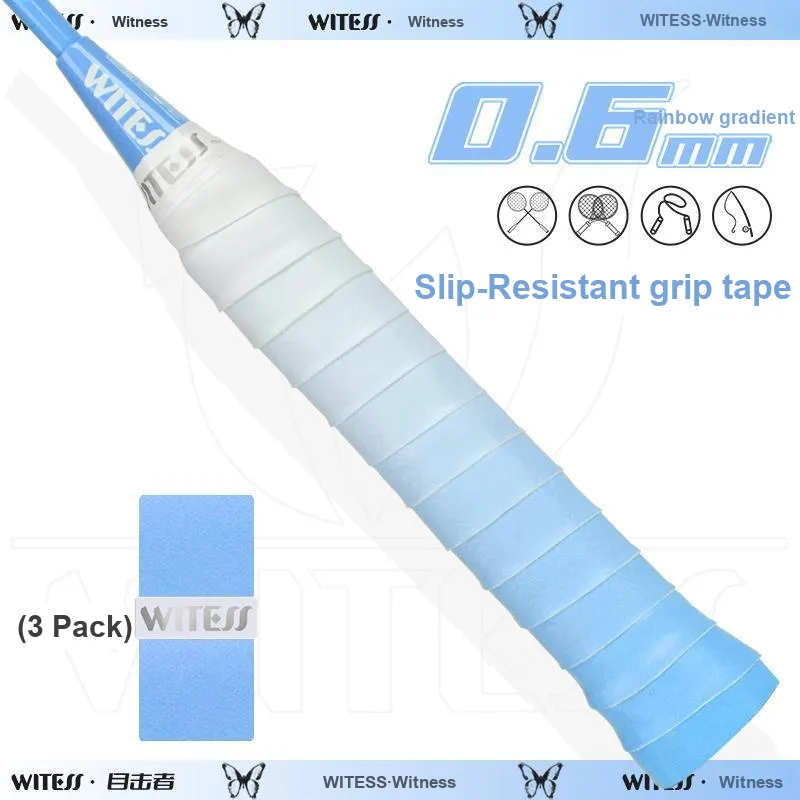 WITESS Badminton Grip Tape Macaron Color Palette 6 Colors To Choose PU Thin 1100*25*0.6mm-50