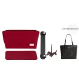 City33[Three-Piece Set Burgundy]Open Top Liner+Bottom Pad+Shoulder Pads (Includes Dachshund Charm)