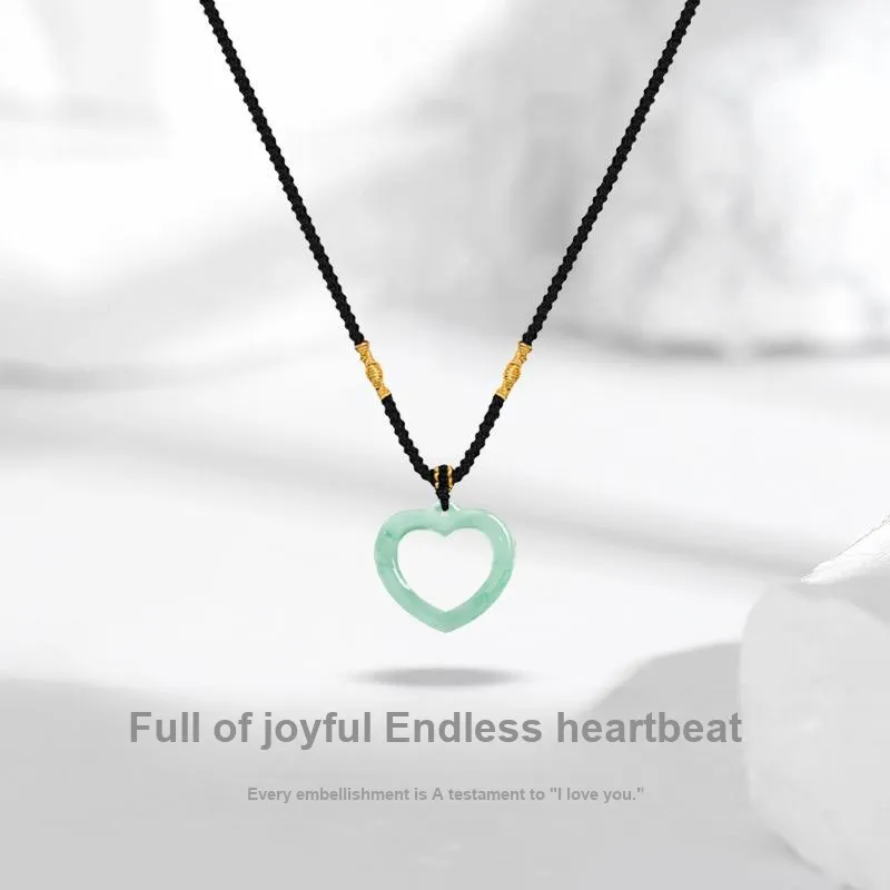 JUICY GRAPE African Emerald Jade Necklaces Unisex-1