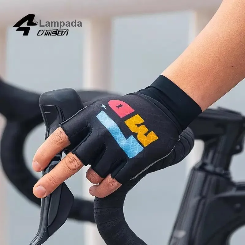 LAMBDA Cycling Gear Half Finger Gloves Unisex-15