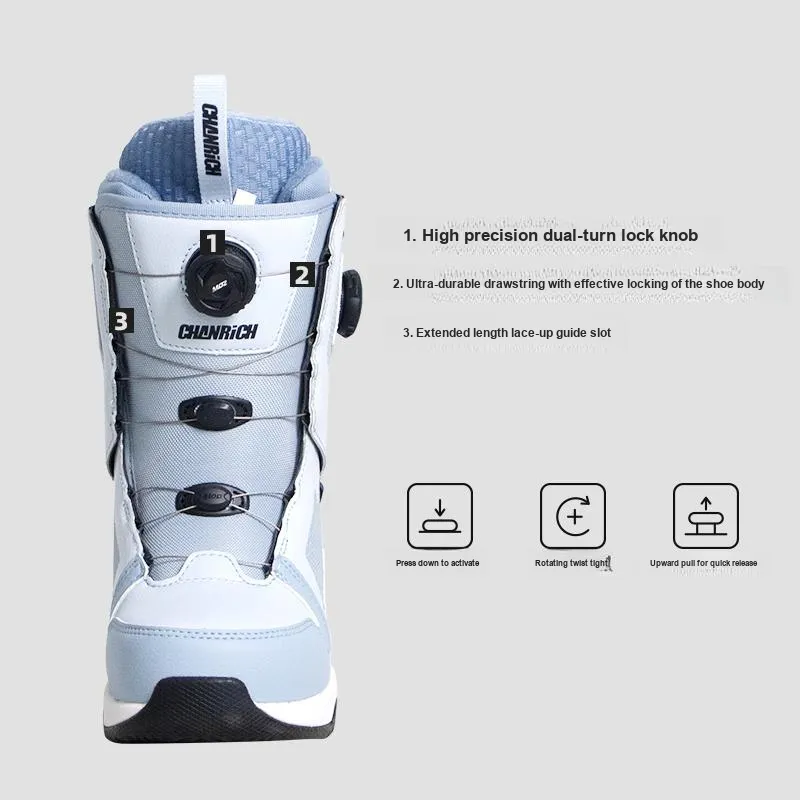 Snow Know The Answer SKTA Single Snowboard Ski Boots Unisex-6