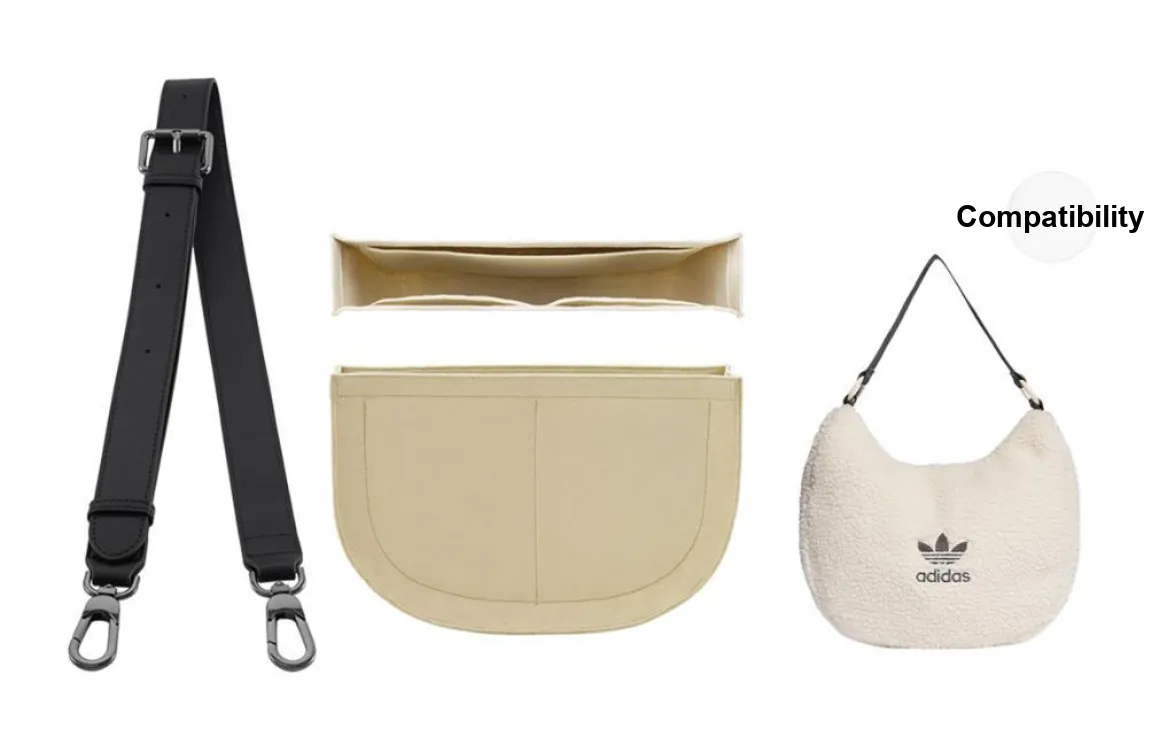 Lan Bao Fan Bag Accessories Adidas Exclusive Beige Liner+Black Adjustable Strap 78 108CM
