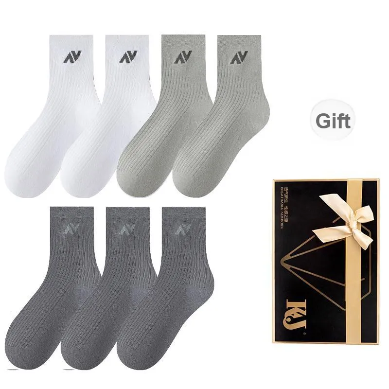 KJ Mid Calf Socks Men's Gift Box 7 Double Packs-11