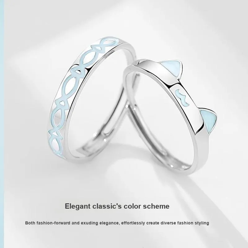 CHOW TAI KING S925 Silver Rings Unisex-3