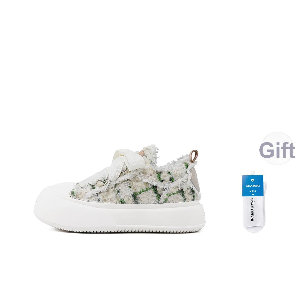 SOAP OPERA Основная коллекция Противоскользящая и износостойкая визуально увеличивающая высоту Низкий топ Повседневный Унисекс Зеленый