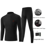 Mock Neck Clothing Sets (Elegant Black) Thickened and Fleece-Lined/Windproof Neck Warmer