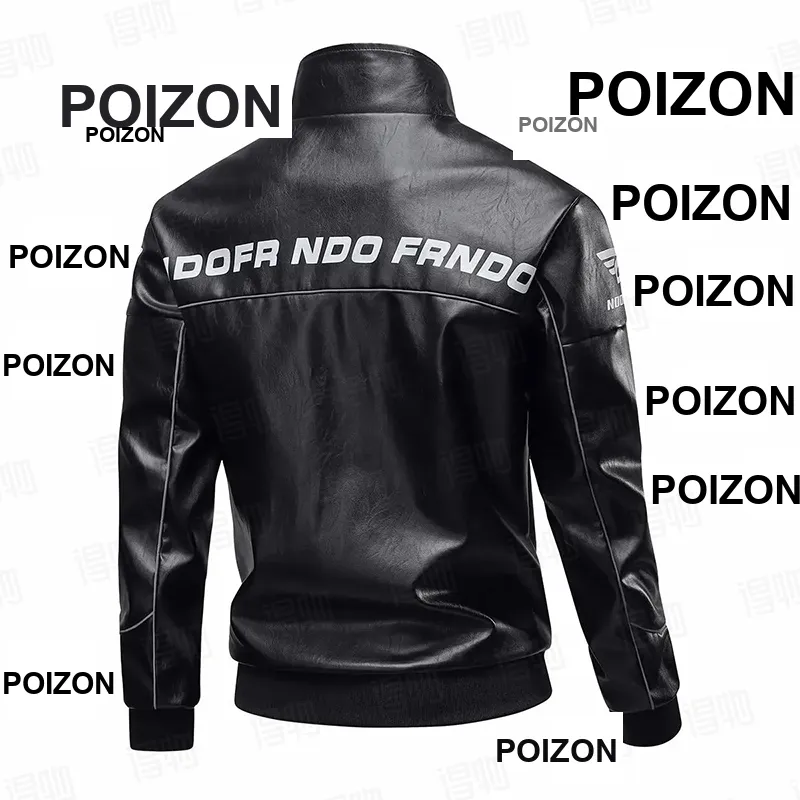 TESTUNG Leather Jacket Unisex Black-1