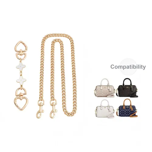 Ingenuity Handmade Металл Сумка Ремень Женский Золотистый Тон Белый