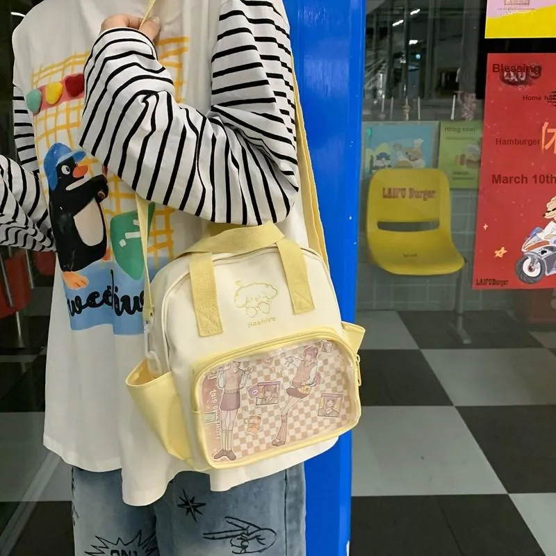 Single Warehouse Twill Backpack Handbag Regular Unisex Multicolor-12