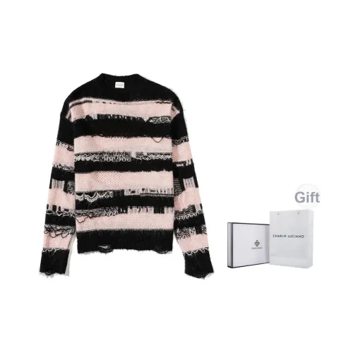 Charlie Luciano Свитер Унисекс Розовый Черный