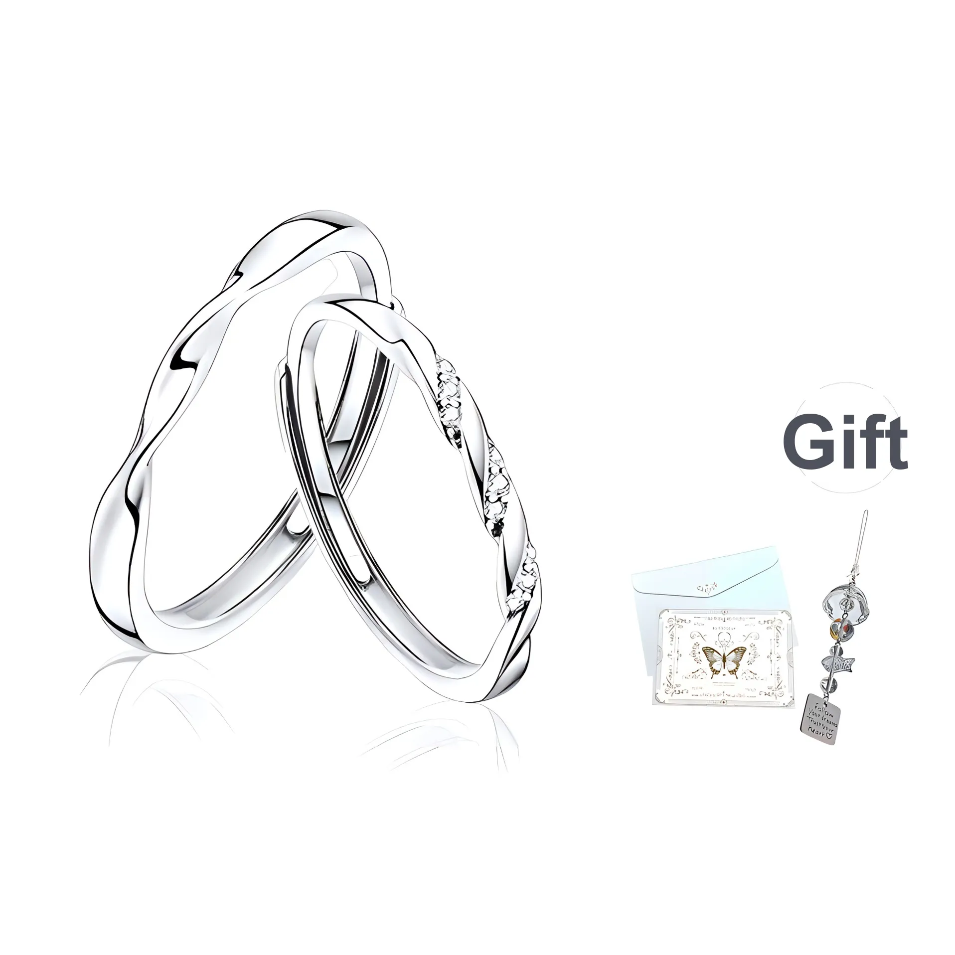 JOYDINNY Сплав Парные кольца Унисекс