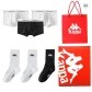 3 Pack Box Included (Underpants: White 2+Black 1)+(Socks: White 2+Black 1)