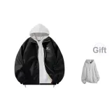 Black (Comes with Light Gray Hoodie)