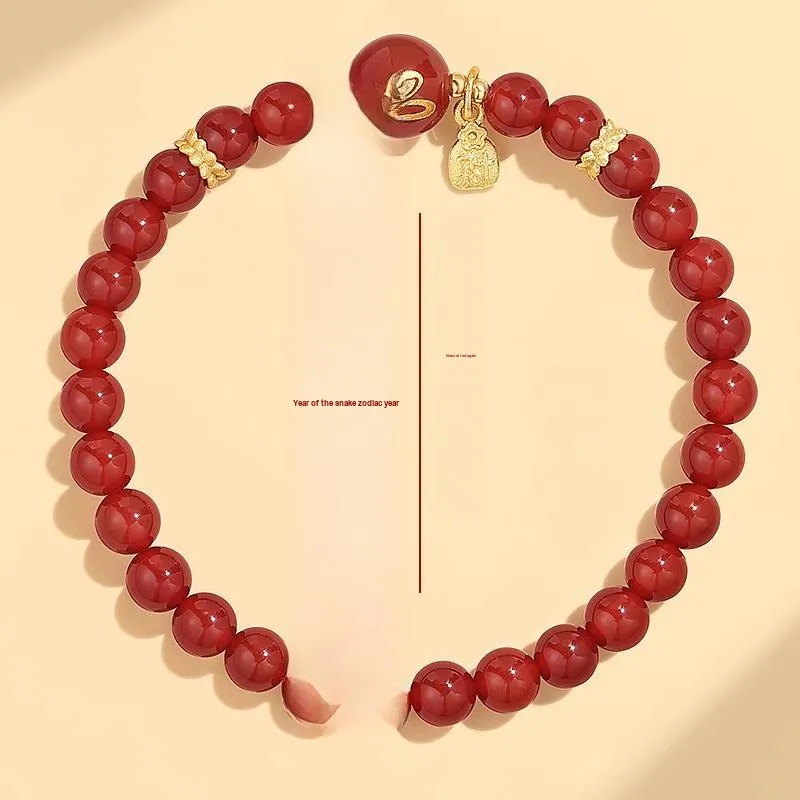 Strange Snow Agate Jade Bracelets Unisex-3