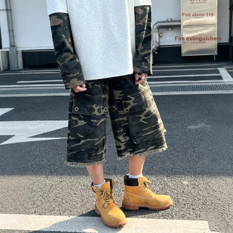 Pirkadat Cargo Shorts Unisex Camouflage-1