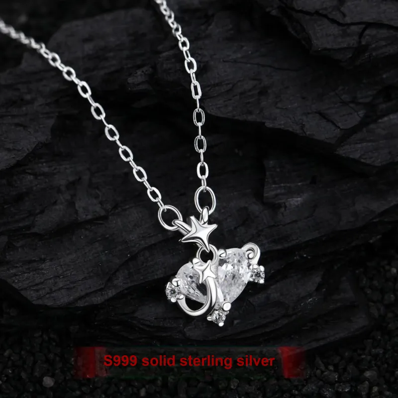 MISS WEI 999 Fine Silver Necklaces Women's-1