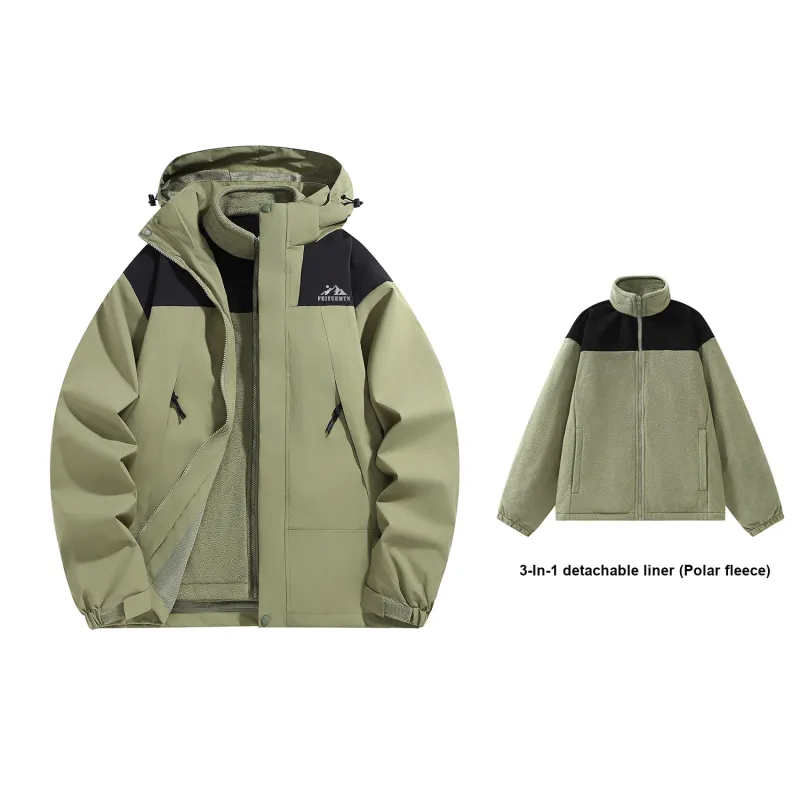 Feiyue Water-Resistant Windproof Warm Water-Repellent Windbreaker Jacket Unisex-25