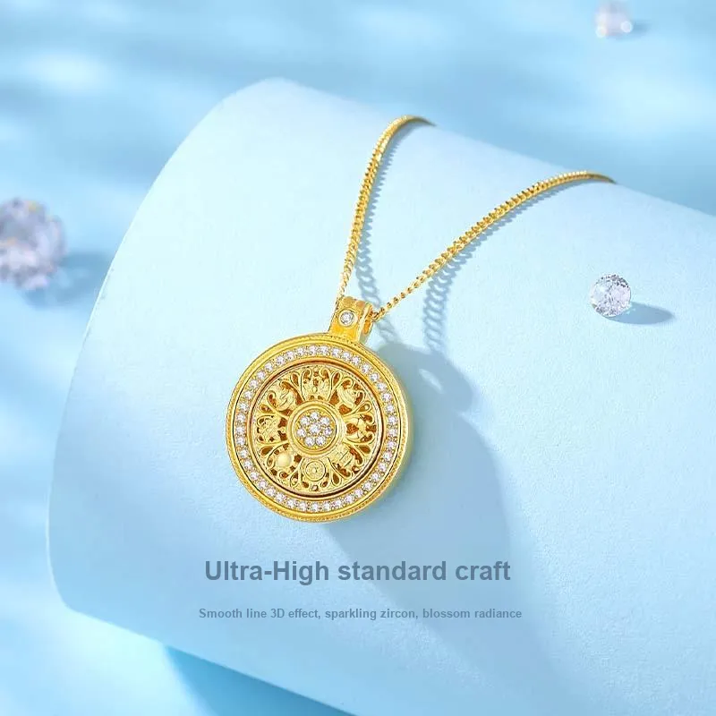 KADER 925 Sterling Silver Necklaces Women's Gold-3