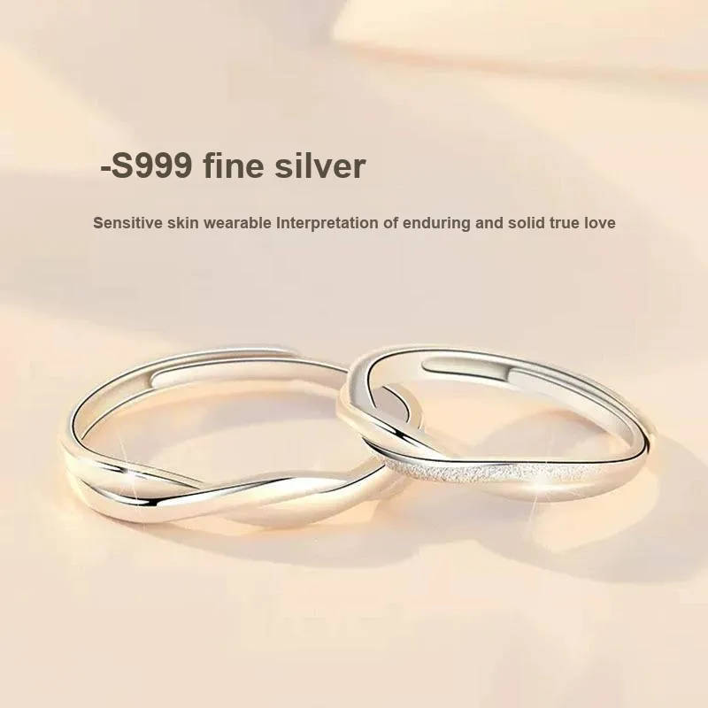Yu Yin 999 Fine Silver Rings Unisex-2
