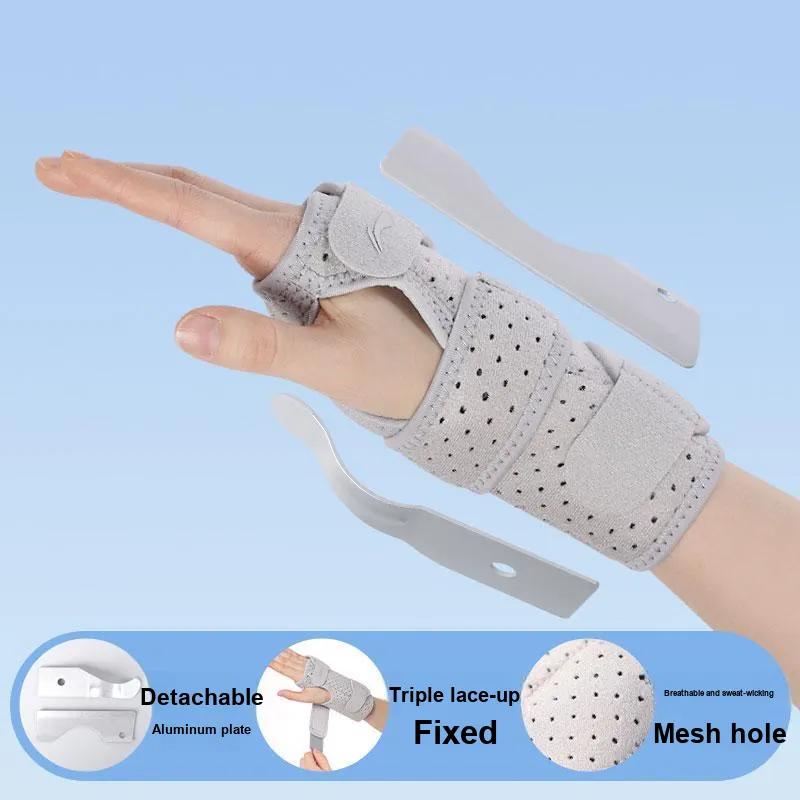 LiNing Badminton Sprain/fracture Wristbands Protective Compression White-1
