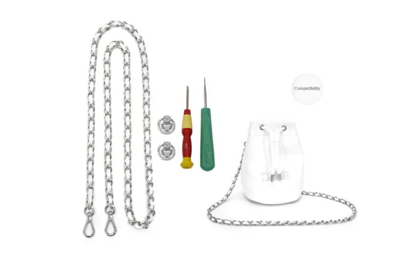 GUYI Pearl, Alloy, Iron Metal Bag Strap Women's White-28