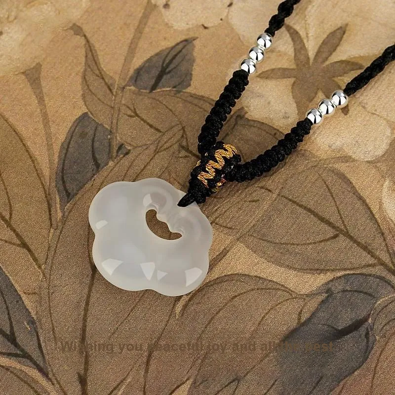 Ostantin Chalcedony Jade Necklaces Women's-4