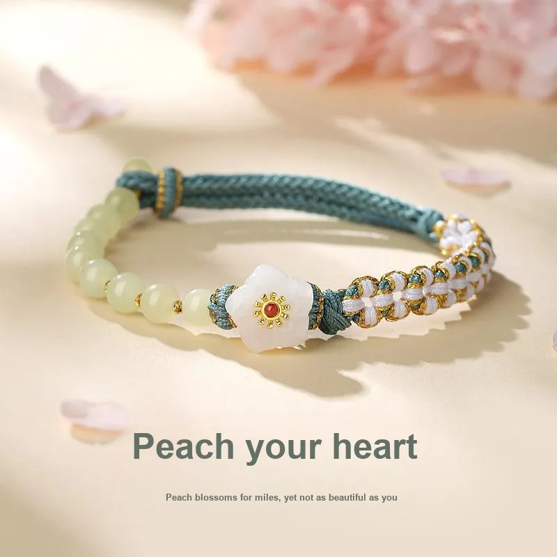 Fu Ru Ji Hetian Jade Bracelets White Jade/Pale Greenish White Jade Women's-1