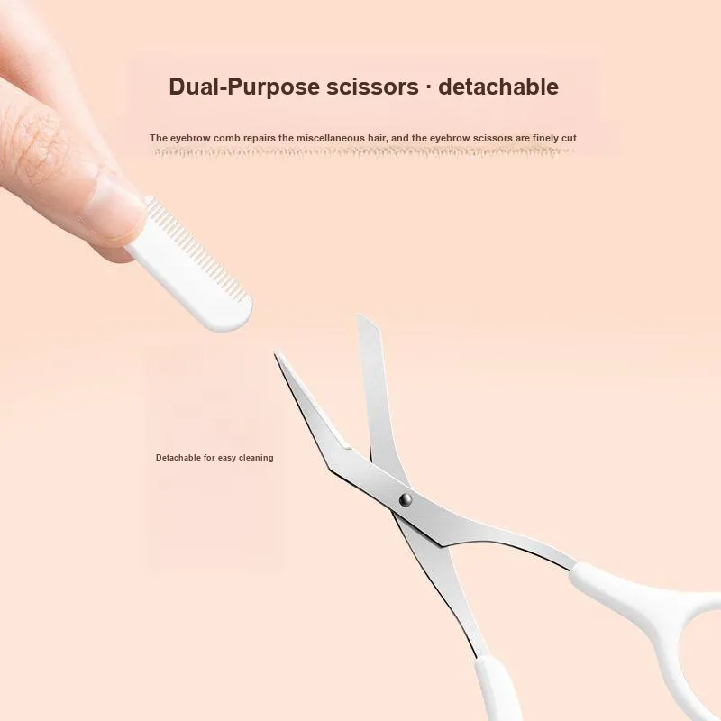Oeiez Crescent Eyebrow Razor Blade Beginner Magnifying Anti Gouging Eyebrow Trimming Set Make up Tools-18