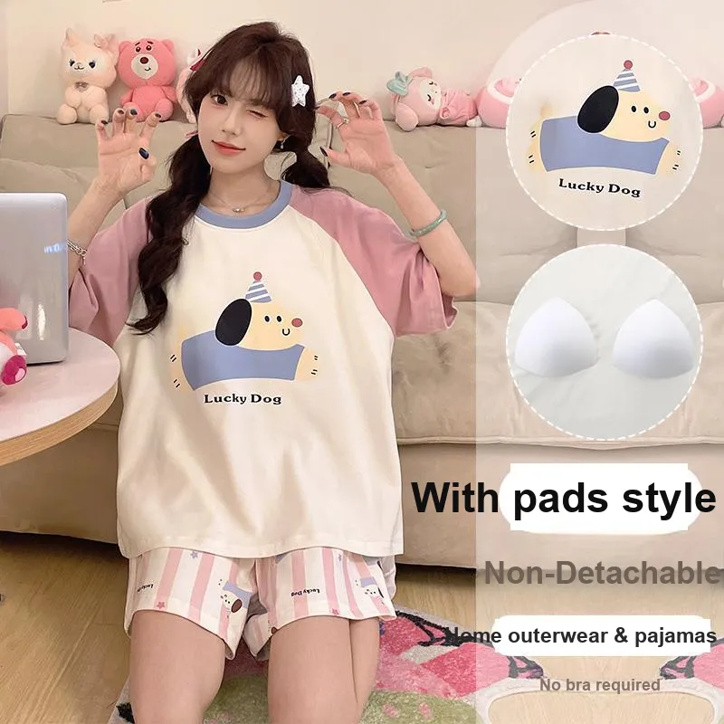 OUSHIBO Pajama Set Women's Image Color-3